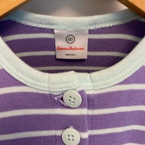 Hanna Andersson striped playdress bloomer set